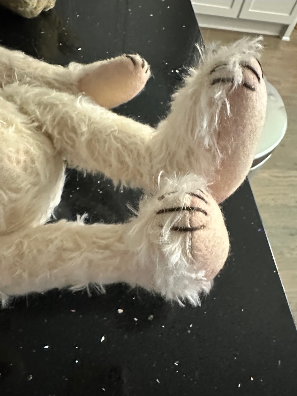 Handmade by Artist Lori Baker, Mohair Bramble Bear. - Picture 6 of 9